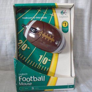 Logitech Football Mouse Wired USB Connection Mac Windows Compatible New Sealed